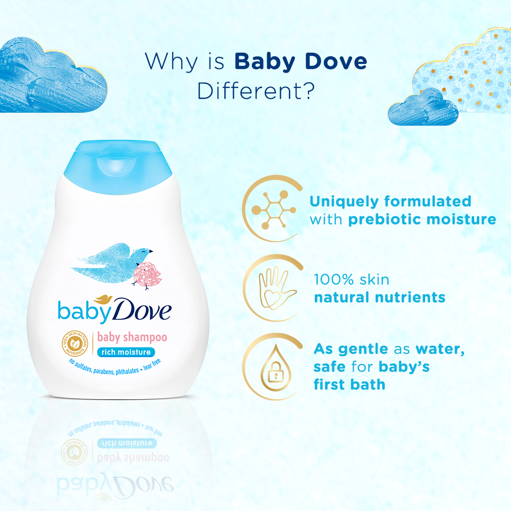 Baby Dove Rich Moisture Shampoo, 200 ml, Pack of 1 Baby Dove Rich Moisture Shampoo, 200 ml, Pack of 1