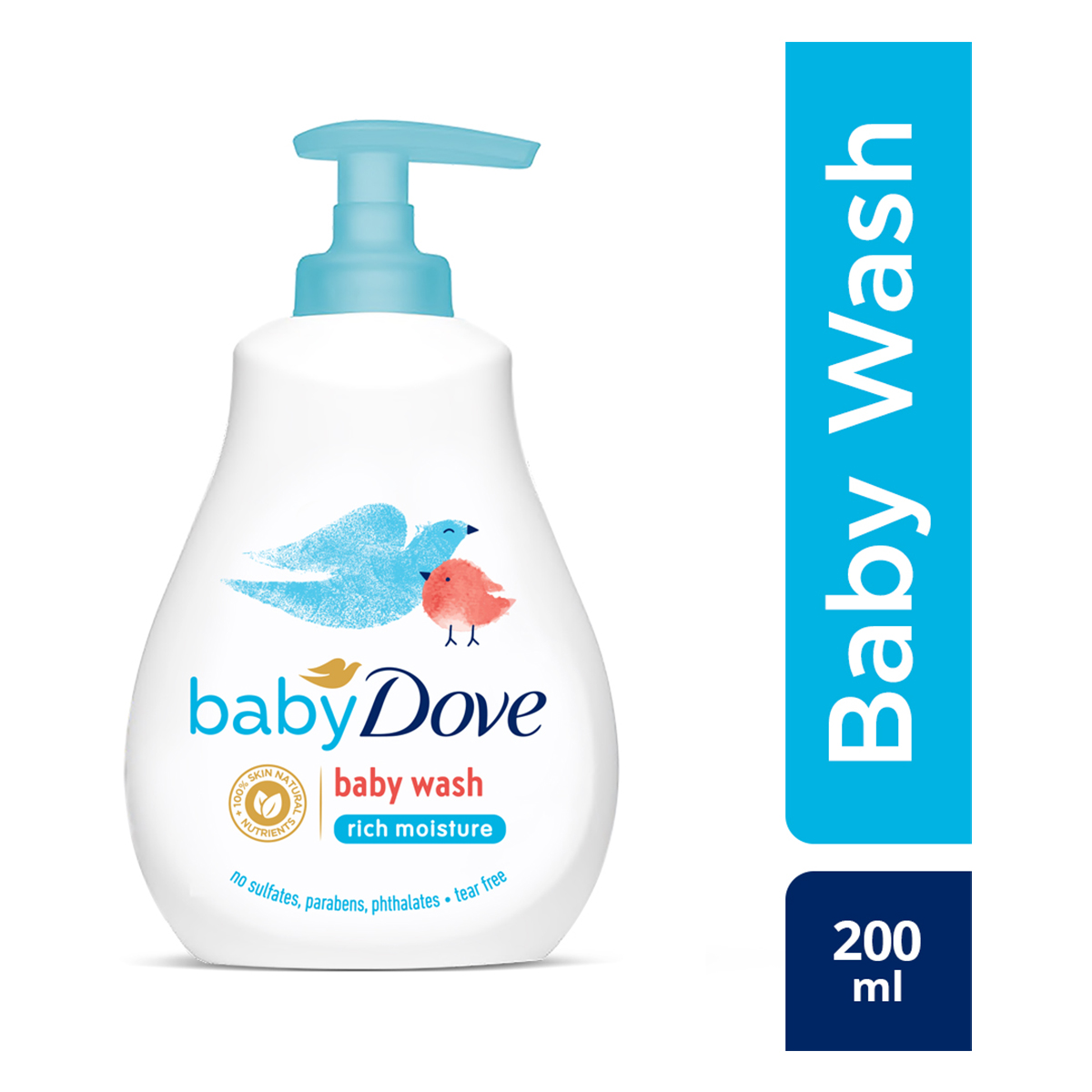 Baby Dove Rich Moisture Baby Wash, 200 ml, Pack of 1