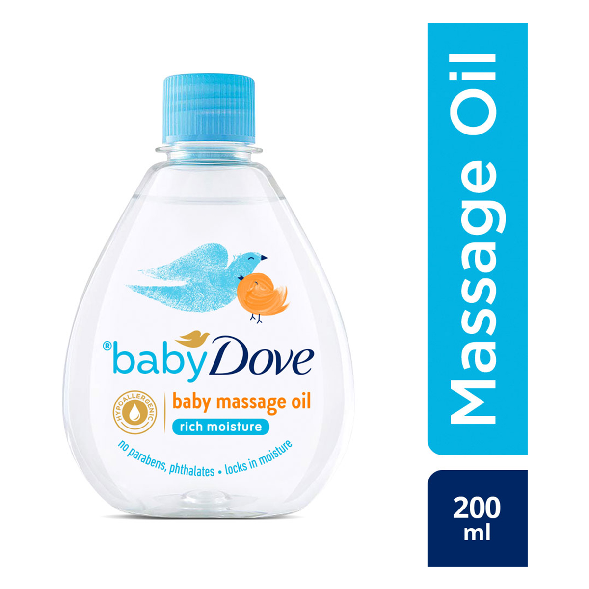 Baby Dove Rich Moisture Baby Massage Oil, 200 ml, Pack of 1 Baby Dove Rich Moisture Baby Massage Oil, 200 ml, Pack of 1