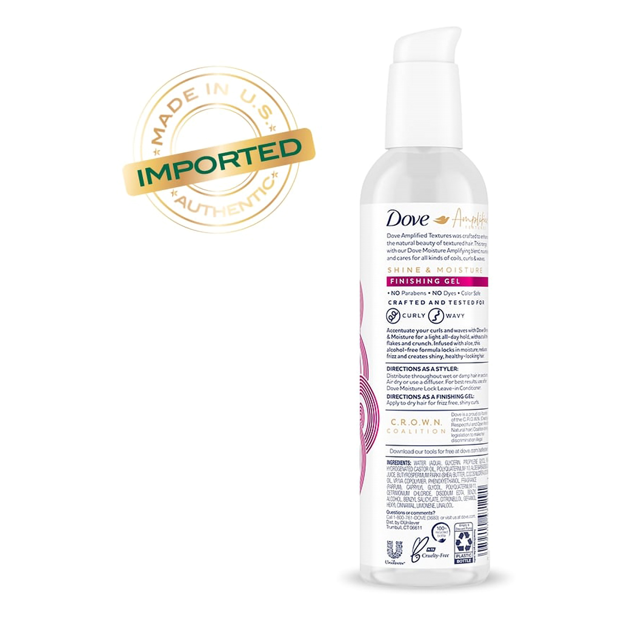 Dove Shine & Moisture Finishing Gel, 236 ml, Pack of 1 Dove Shine & Moisture Finishing Gel, 236 ml, Pack of 1