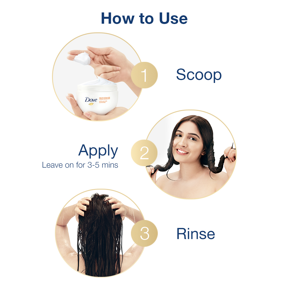 Dove Healthy Ritual for Strengthening Hair Mask, 300 ml, Pack of 1 Dove Healthy Ritual for Strengthening Hair Mask, 300 ml, Pack of 1