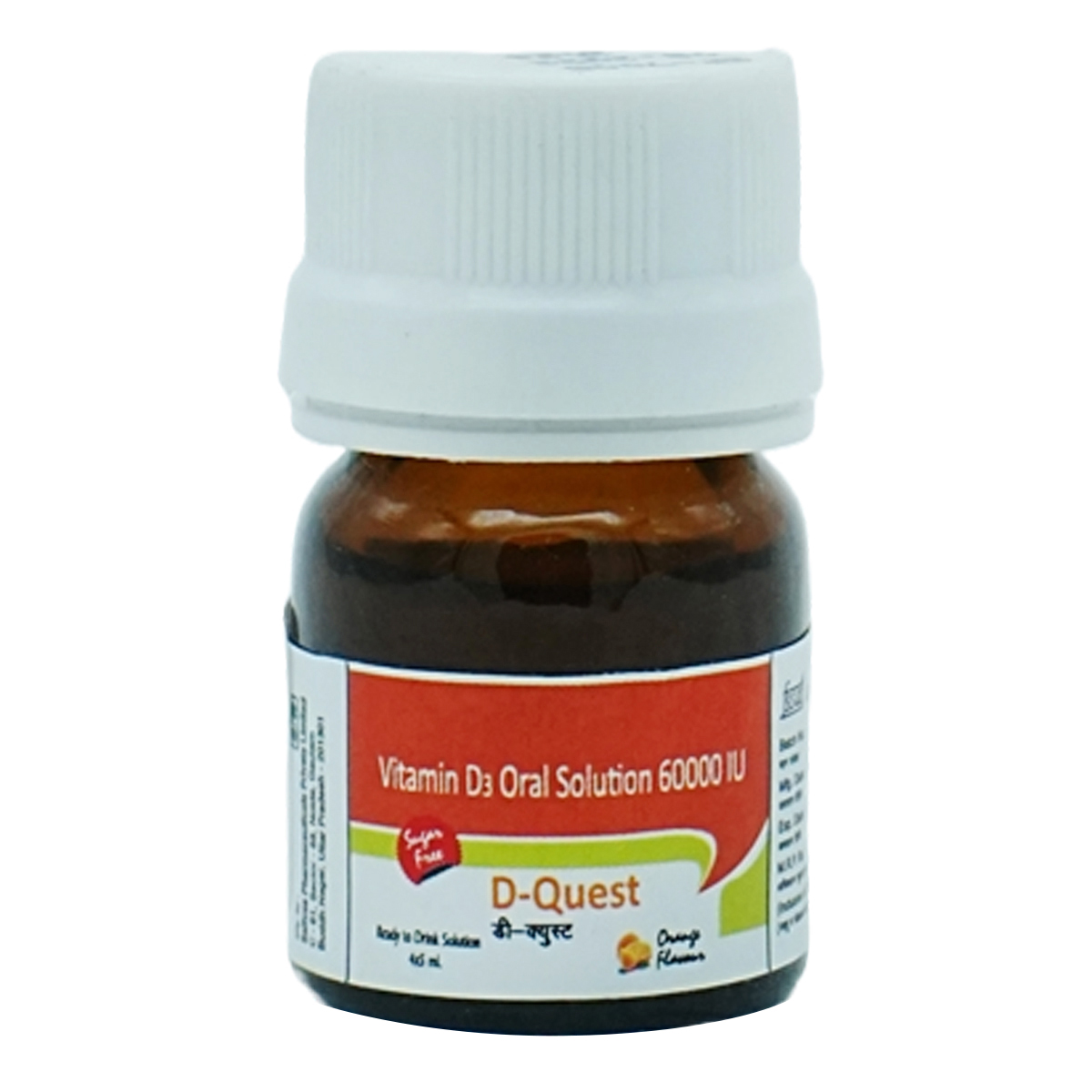 D-Quest 60K Sugar Free Orange Oral Solution 5 ml, Pack of 1 D-Quest 60K Sugar Free Orange Oral Solution 5 ml, Pack of 1