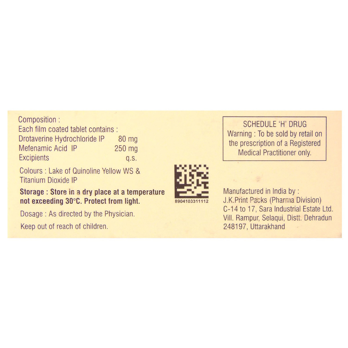 Drotikind M Tablet 10's, Pack of 10 TABLETS Drotikind M Tablet 10's, Pack of 10 TABLETS