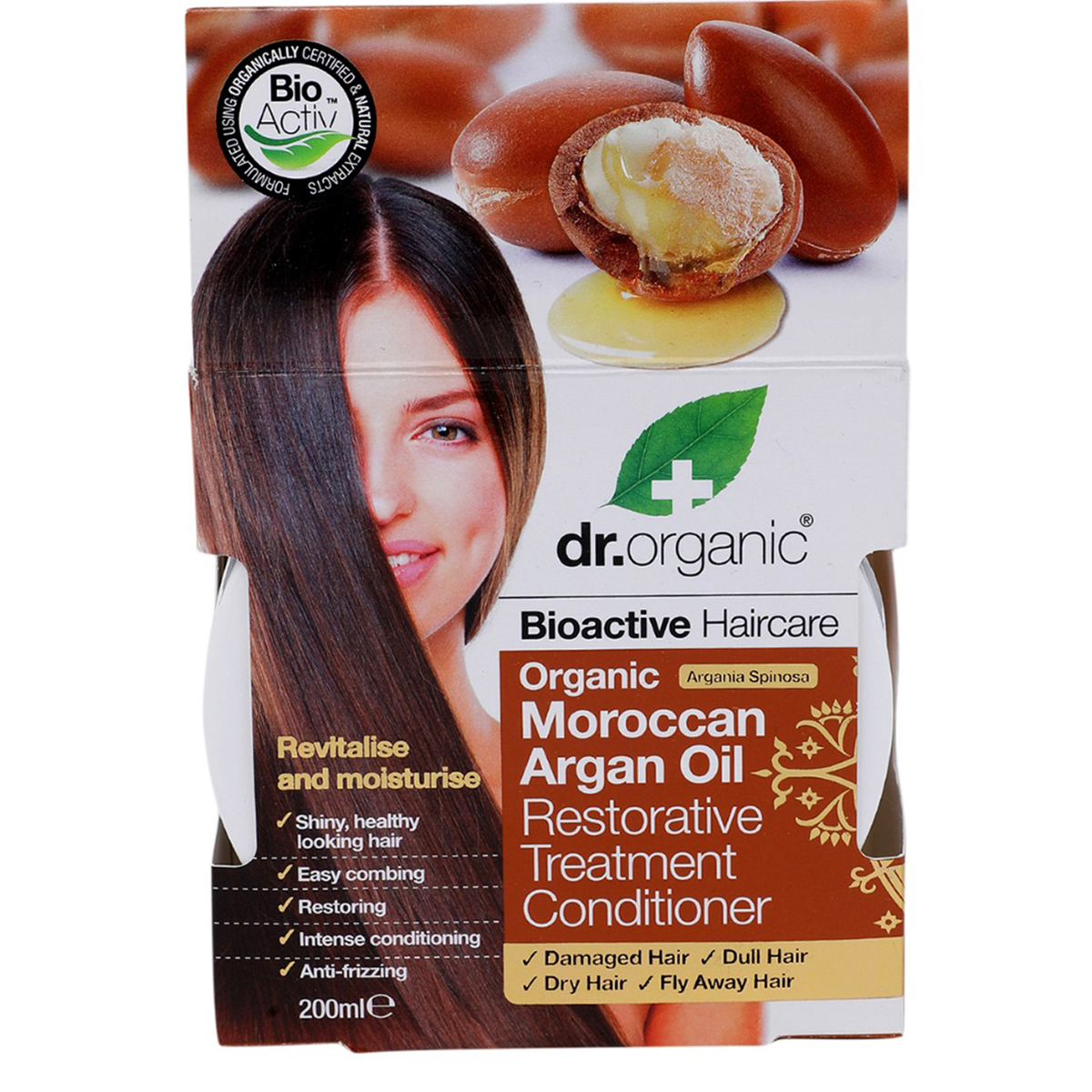 Dr. Organic Moroccan Argan Oil Restorative Treatment Conditioner, 200 ml, Pack of 1 Dr. Organic Moroccan Argan Oil Restorative Treatment Conditioner, 200 ml, Pack of 1