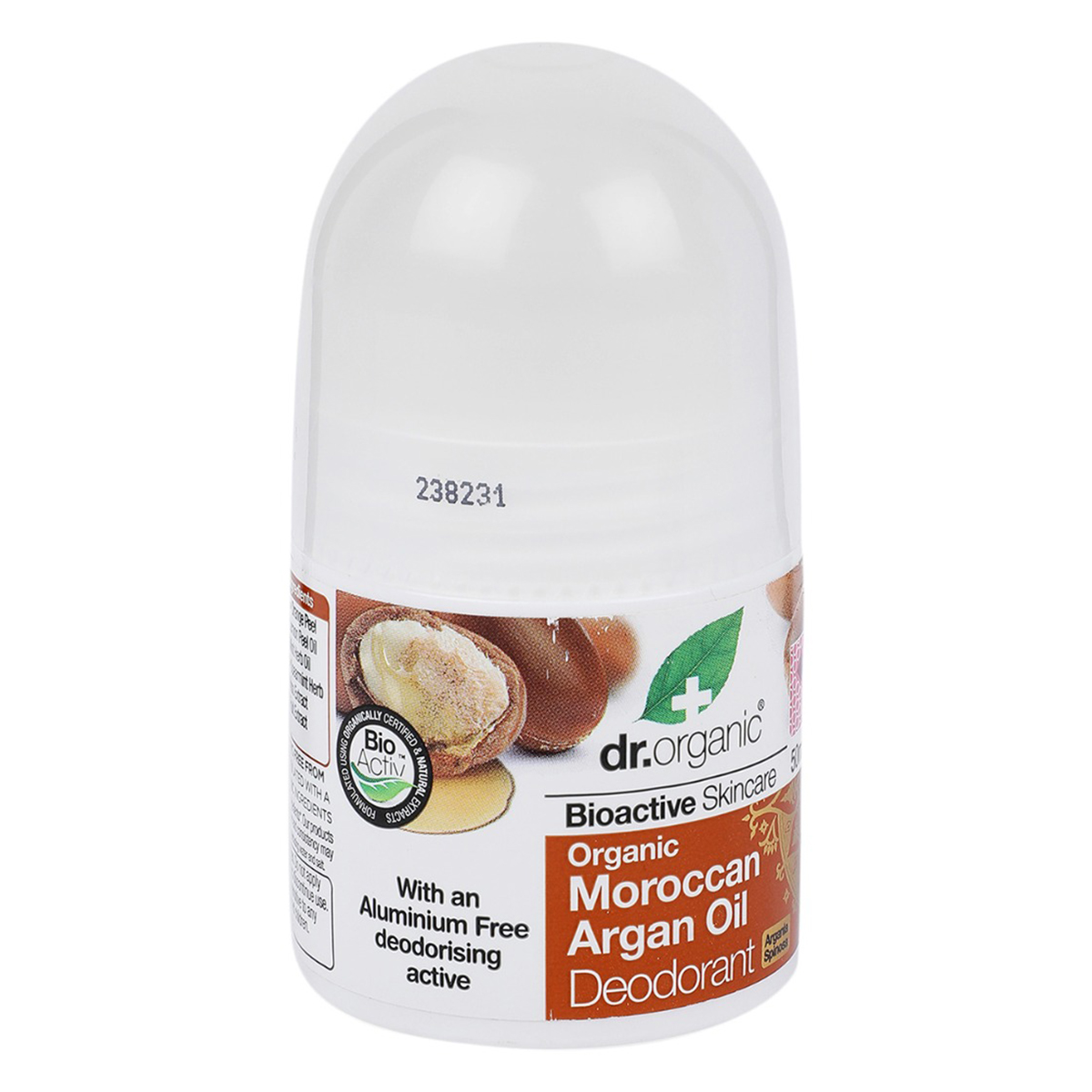 Dr. Organic Moroccan Argan Oil Deodorant Roll-On, 50 ml, Pack of 1 Dr. Organic Moroccan Argan Oil Deodorant Roll-On, 50 ml, Pack of 1
