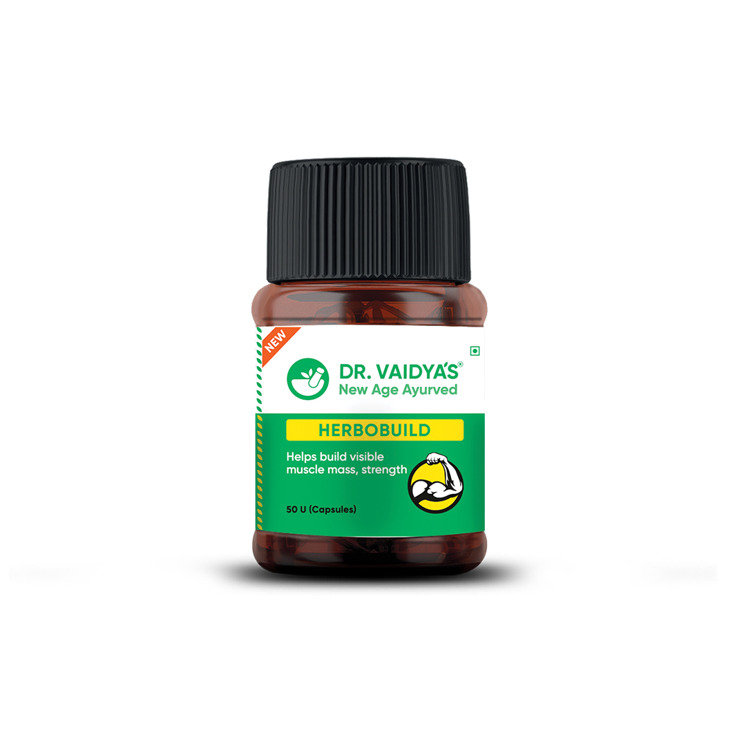 Dr. Vaidya's Herbobuild, 50 Capsules, Pack of 1
