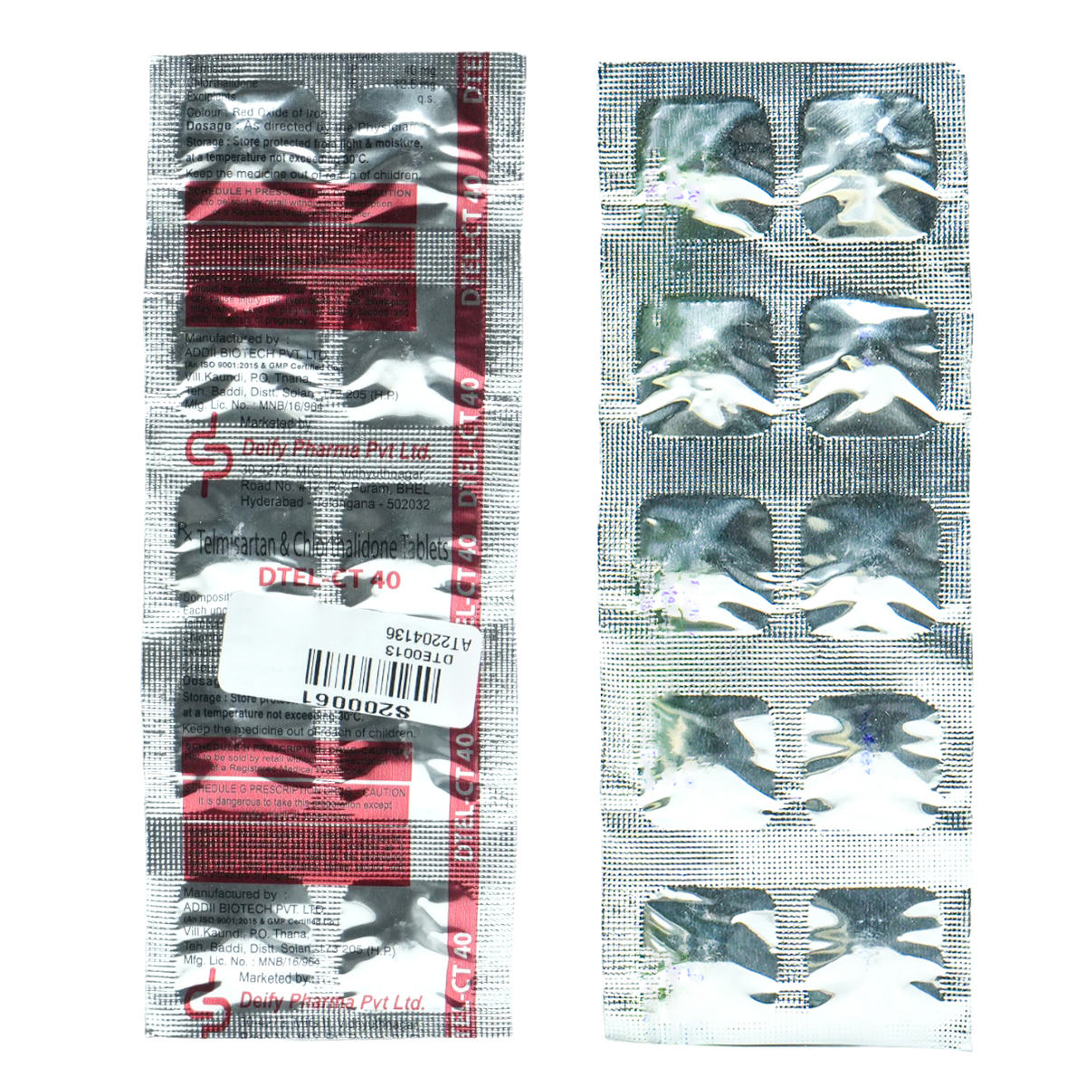 Dtel-CT 40 mg Tablet 10's, Pack of 10 TabletS Dtel-CT 40 mg Tablet 10's, Pack of 10 TabletS