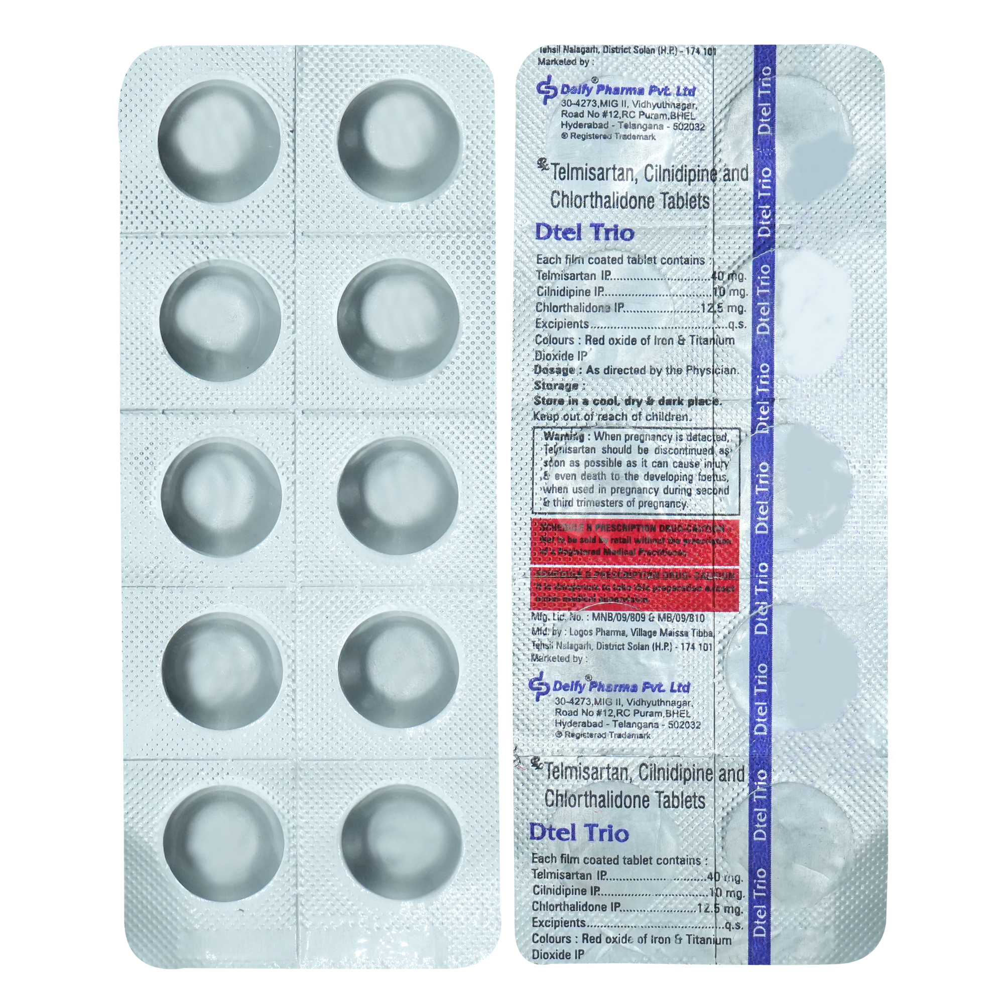 Dtel Trio Tablet 10's, Pack of 10 TABLETS Dtel Trio Tablet 10's, Pack of 10 TABLETS