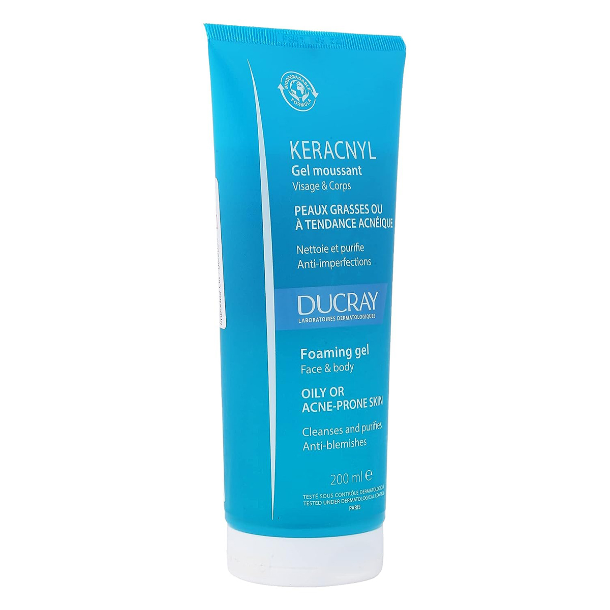 Ducray Keracnyl Gel Moussant Foaming Gel 200 ml, Pack of 1 Ducray Keracnyl Gel Moussant Foaming Gel 200 ml, Pack of 1