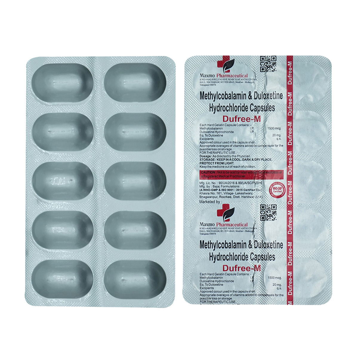 Dufree-M 20/1500 Capsule 10's, Pack of 10 CapsuleS Dufree-M 20/1500 Capsule 10's, Pack of 10 CapsuleS