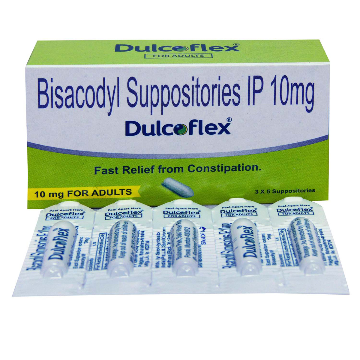 Buy Dulcoflex 10 mg Adults Suppositories 5's Online