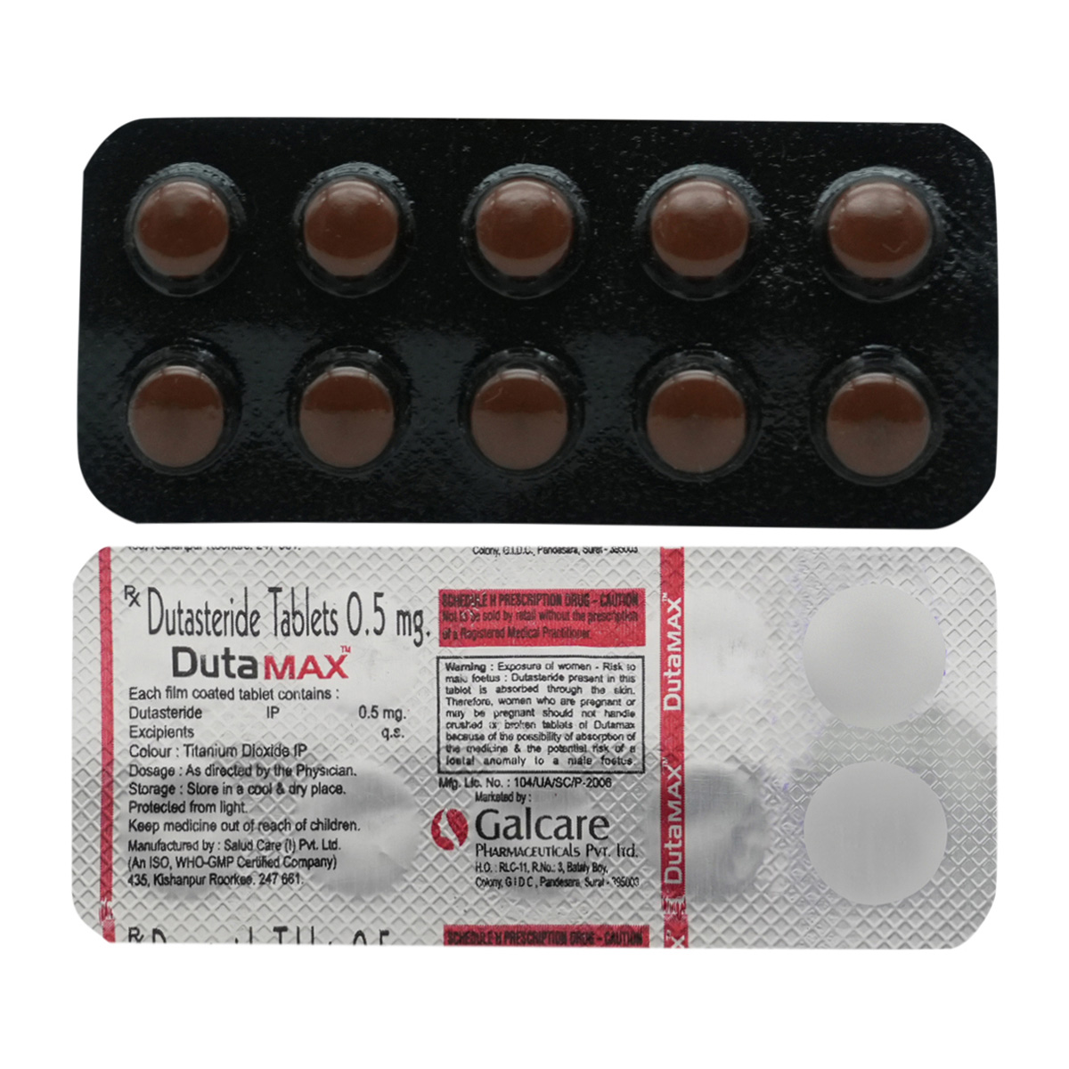 Dutamax Tablet 10's, Pack of 10 TABLETS Dutamax Tablet 10's, Pack of 10 TABLETS