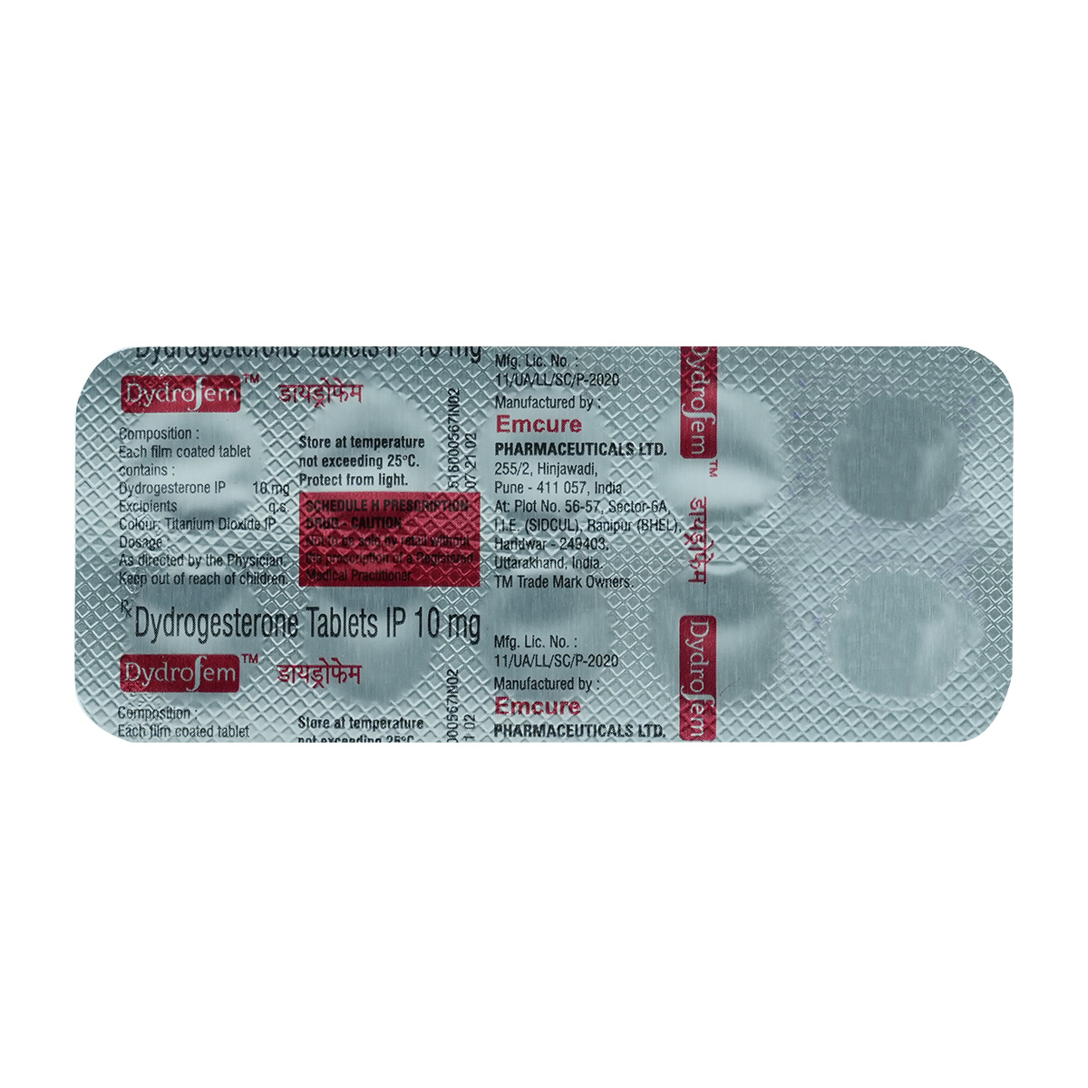 Dydrofem 10 mg Tablet 10's, Pack of 10 TABLETS Dydrofem 10 mg Tablet 10's, Pack of 10 TABLETS