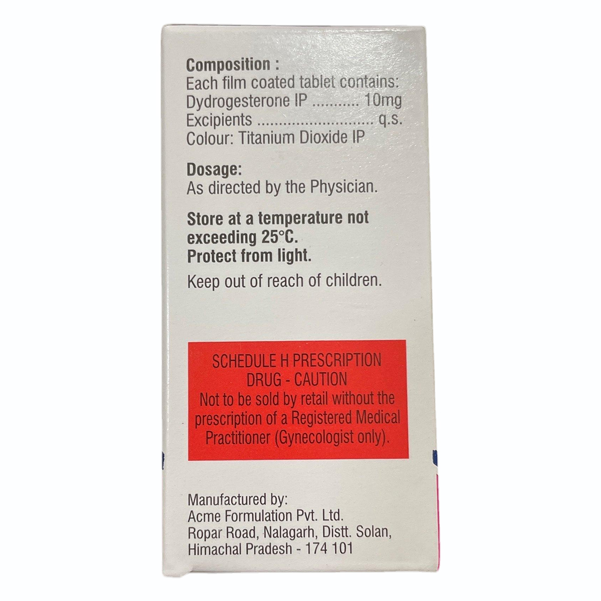 Dydetrogyl 10 Tablet 10's, Pack of 10 TabletS Dydetrogyl 10 Tablet 10's, Pack of 10 TabletS