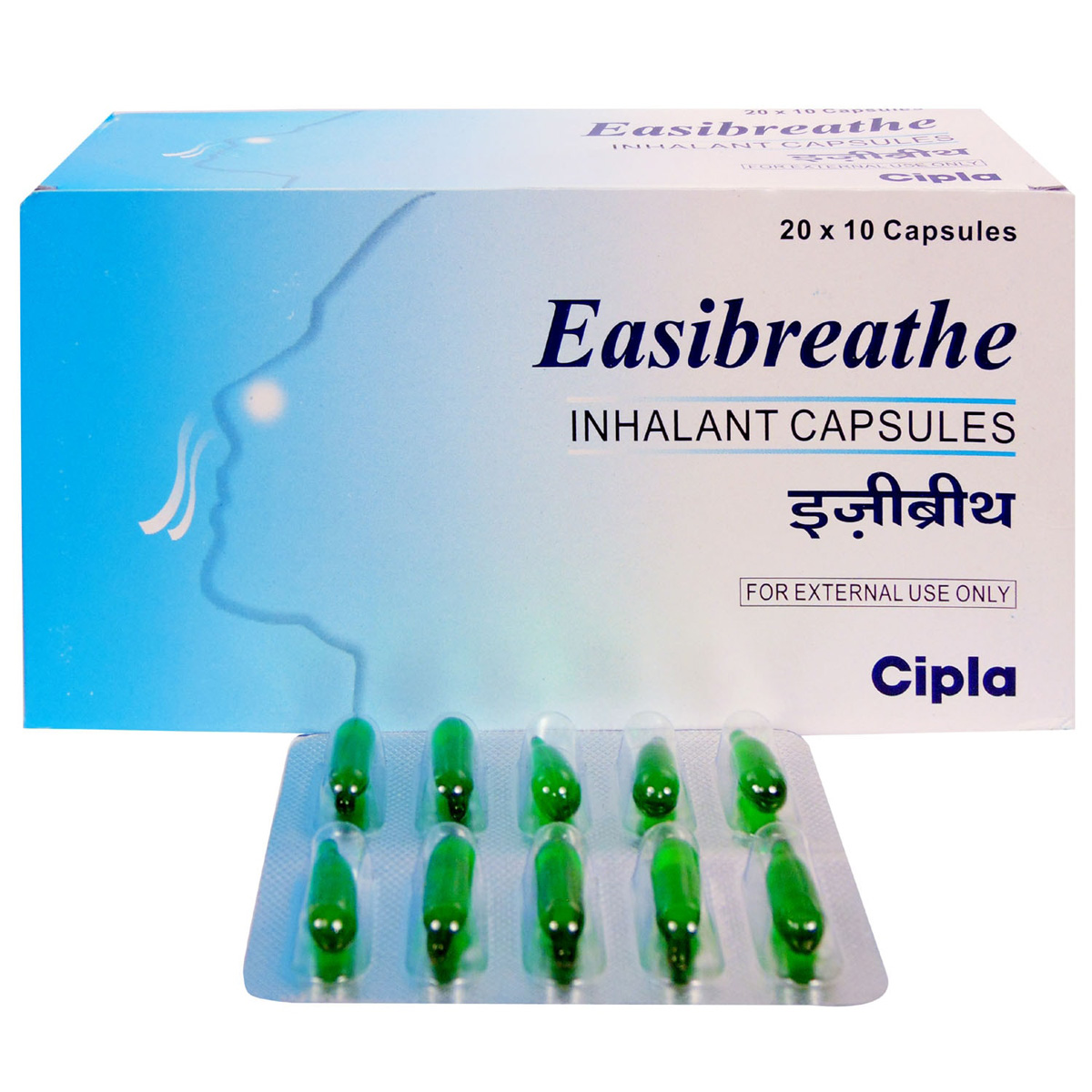 Easibreathe Inhalant Capsule 10's, Pack of 10 Easibreathe Inhalant Capsule 10's, Pack of 10