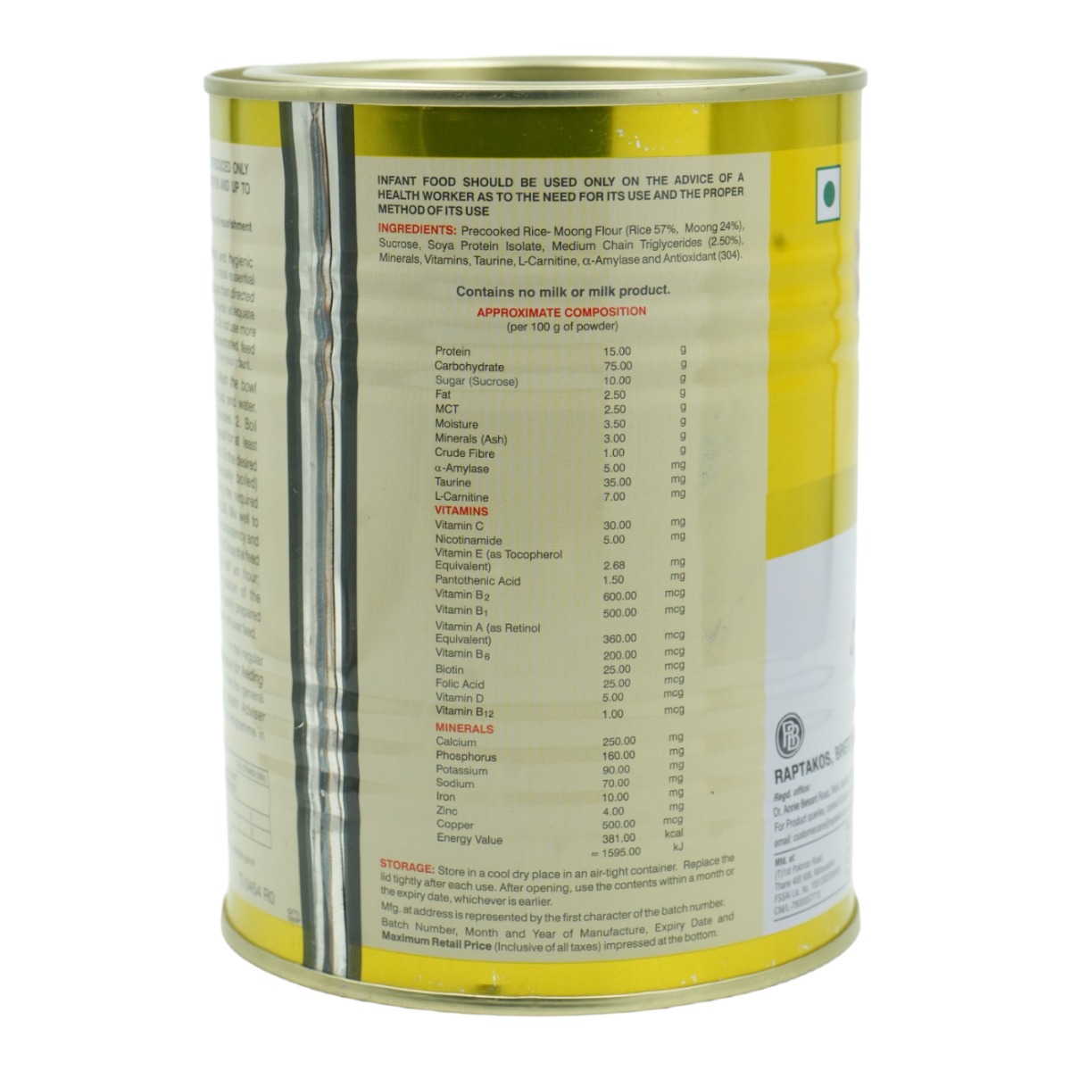 Easifud Plus Rice And Moong Dal Baby Cereal 400 gm, Pack of 1 Easifud Plus Rice And Moong Dal Baby Cereal 400 gm, Pack of 1