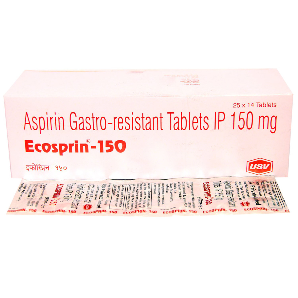 Ecosprin-150 Tablet 14's, Pack of 14 TABLETS Ecosprin-150 Tablet 14's, Pack of 14 TABLETS