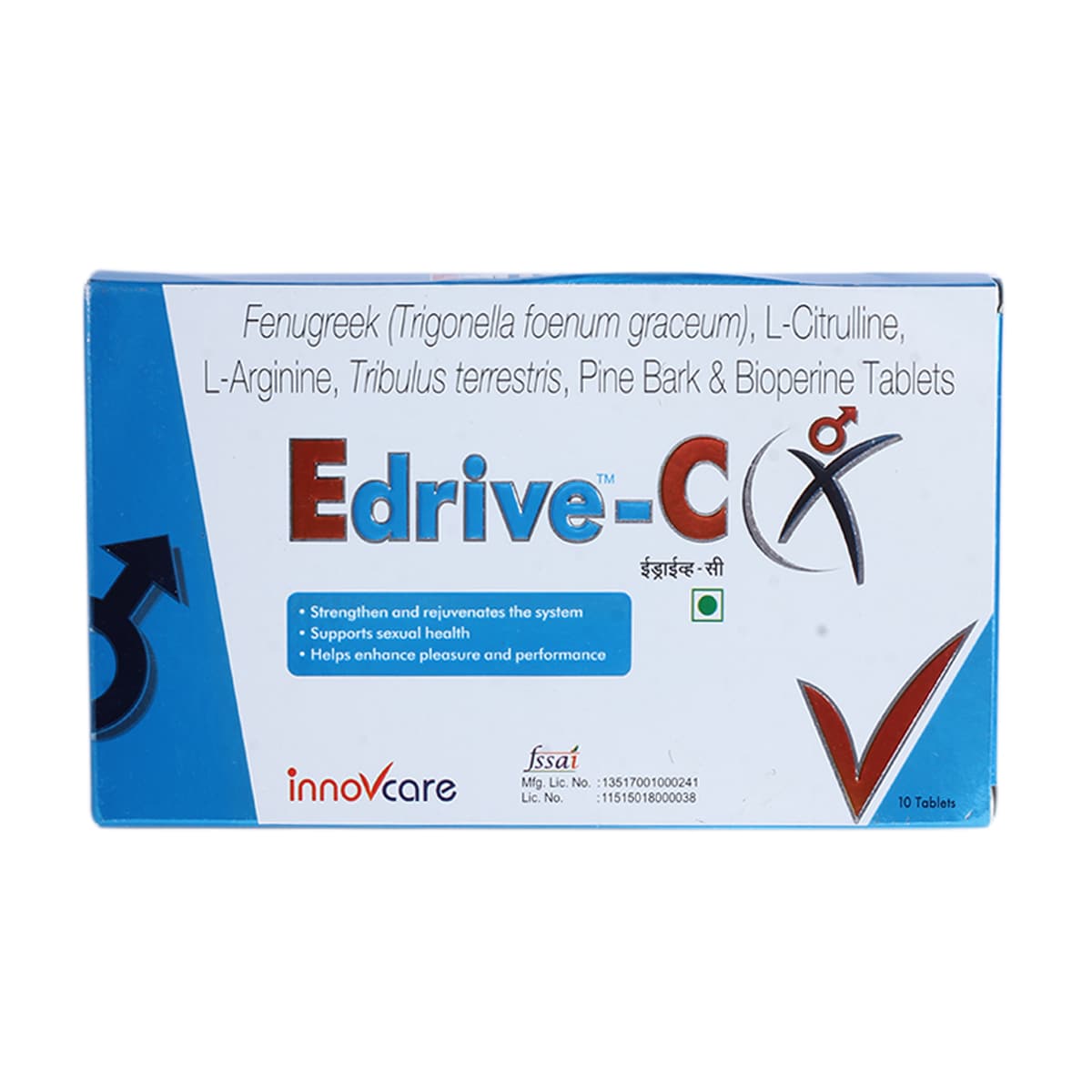 Edrive C Tablet 10's, Pack of 10