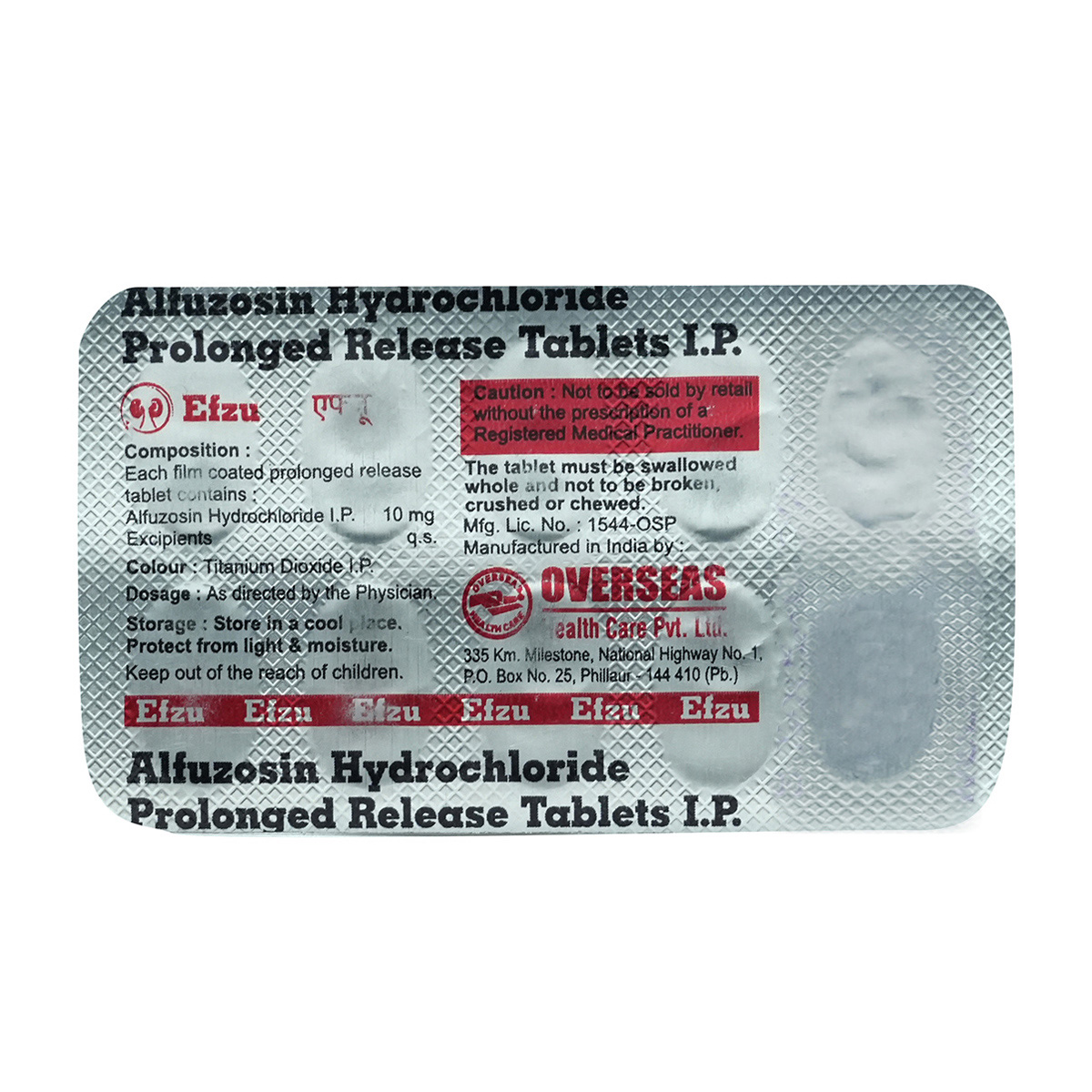 Efzu 10 mg Tablet 10's, Pack of 10 TABLETS Efzu 10 mg Tablet 10's, Pack of 10 TABLETS