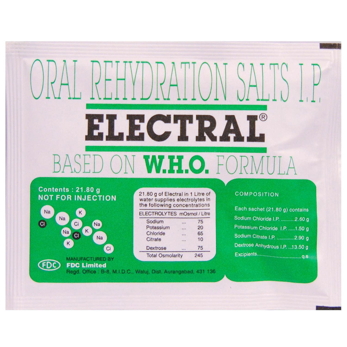 Buy Electral Sachet 21.80 gm Online