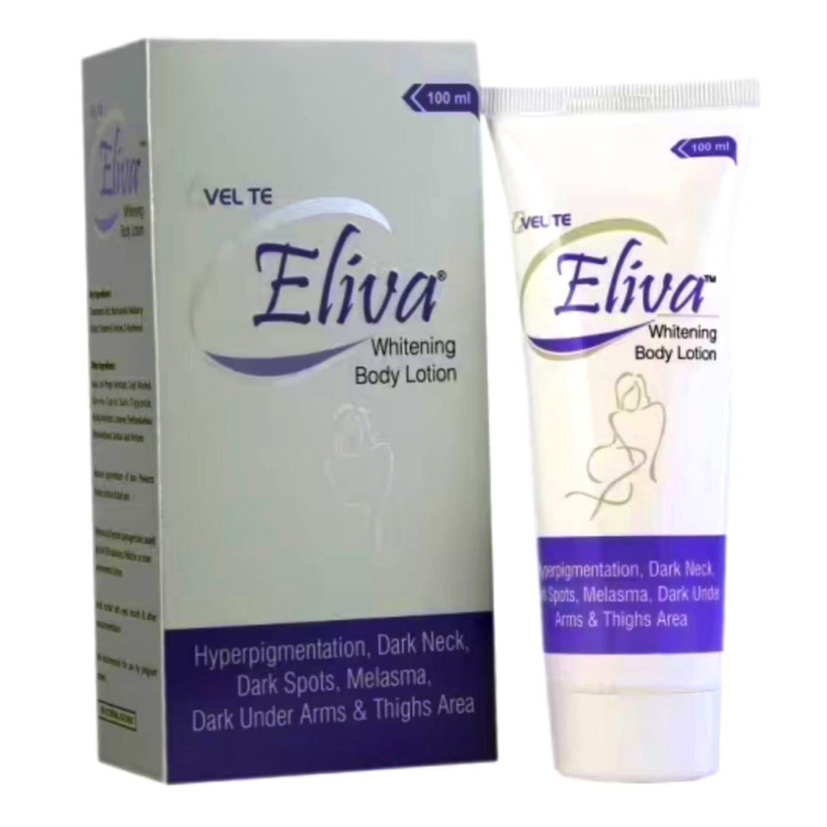 Eliva Whitening Body Lotion 100 ml, Pack of 1 Eliva Whitening Body Lotion 100 ml, Pack of 1