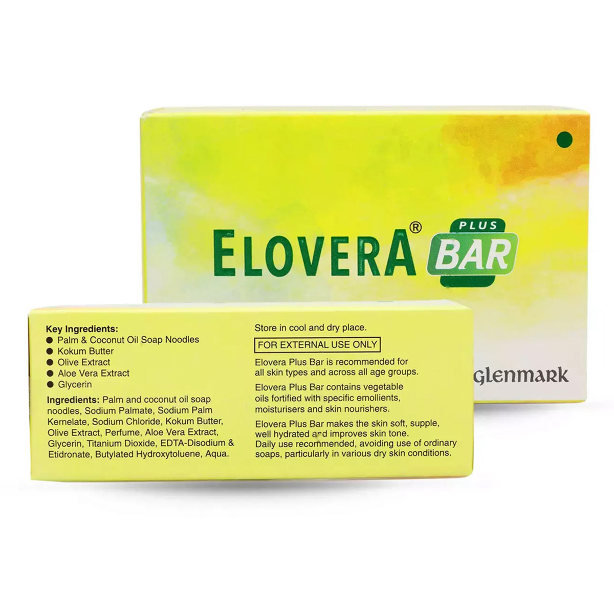 Elovera Plus Bar 75 gm | Hydrates Dry Skin | Keep Skin Soft & Supple | For All Age Group | For All Skin Type, Pack of 1 Elovera Plus Bar 75 gm | Hydrates Dry Skin | Keep Skin Soft & Supple | For All Age Group | For All Skin Type, Pack of 1