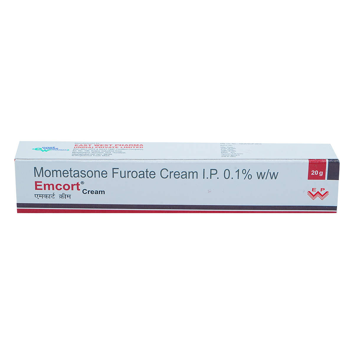 Emcort 0.1% Cream 20 gm, Pack of 1 Cream Emcort 0.1% Cream 20 gm, Pack of 1 Cream