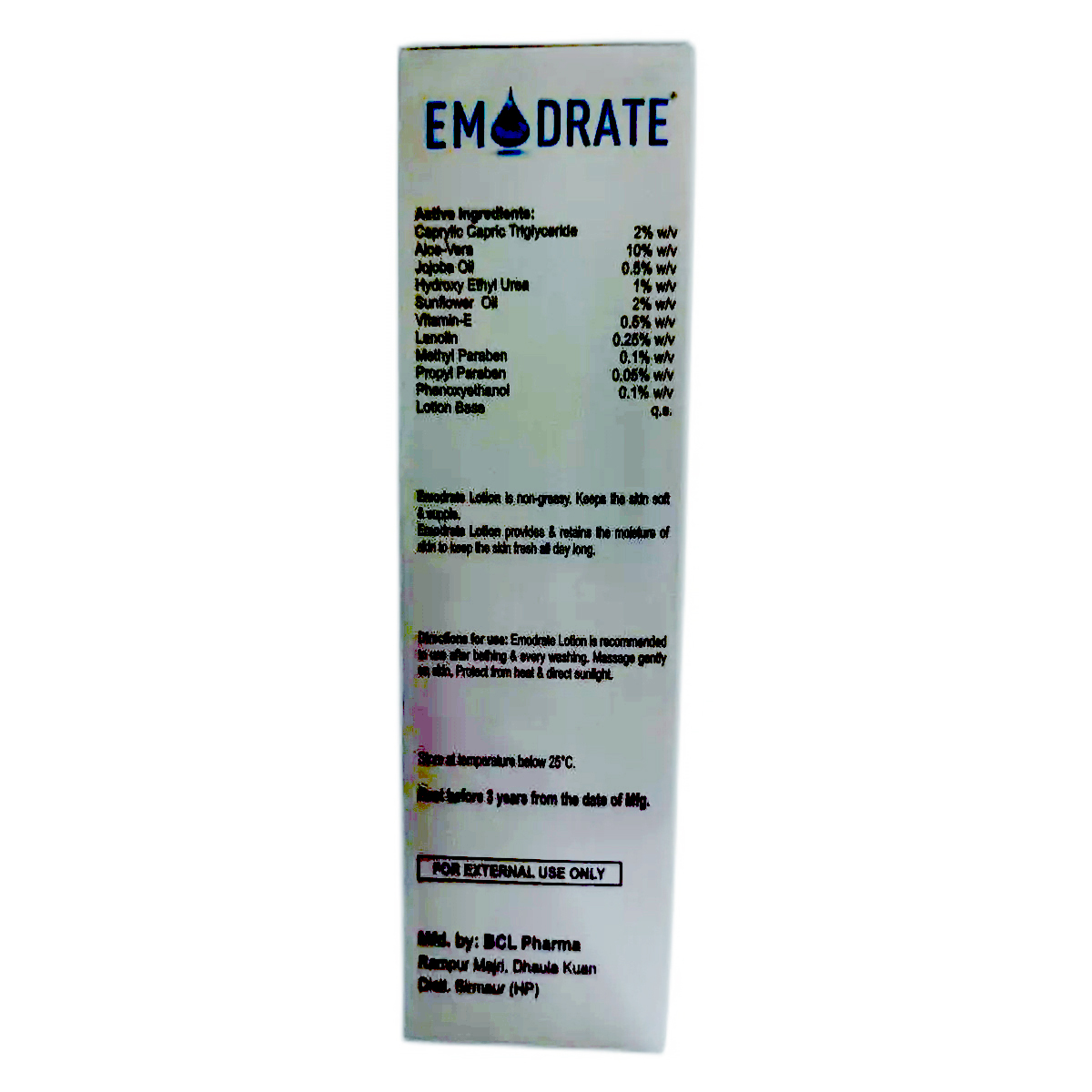 Emodrate Moisturising Lotion 100 ml, Pack of 1 Emodrate Moisturising Lotion 100 ml, Pack of 1
