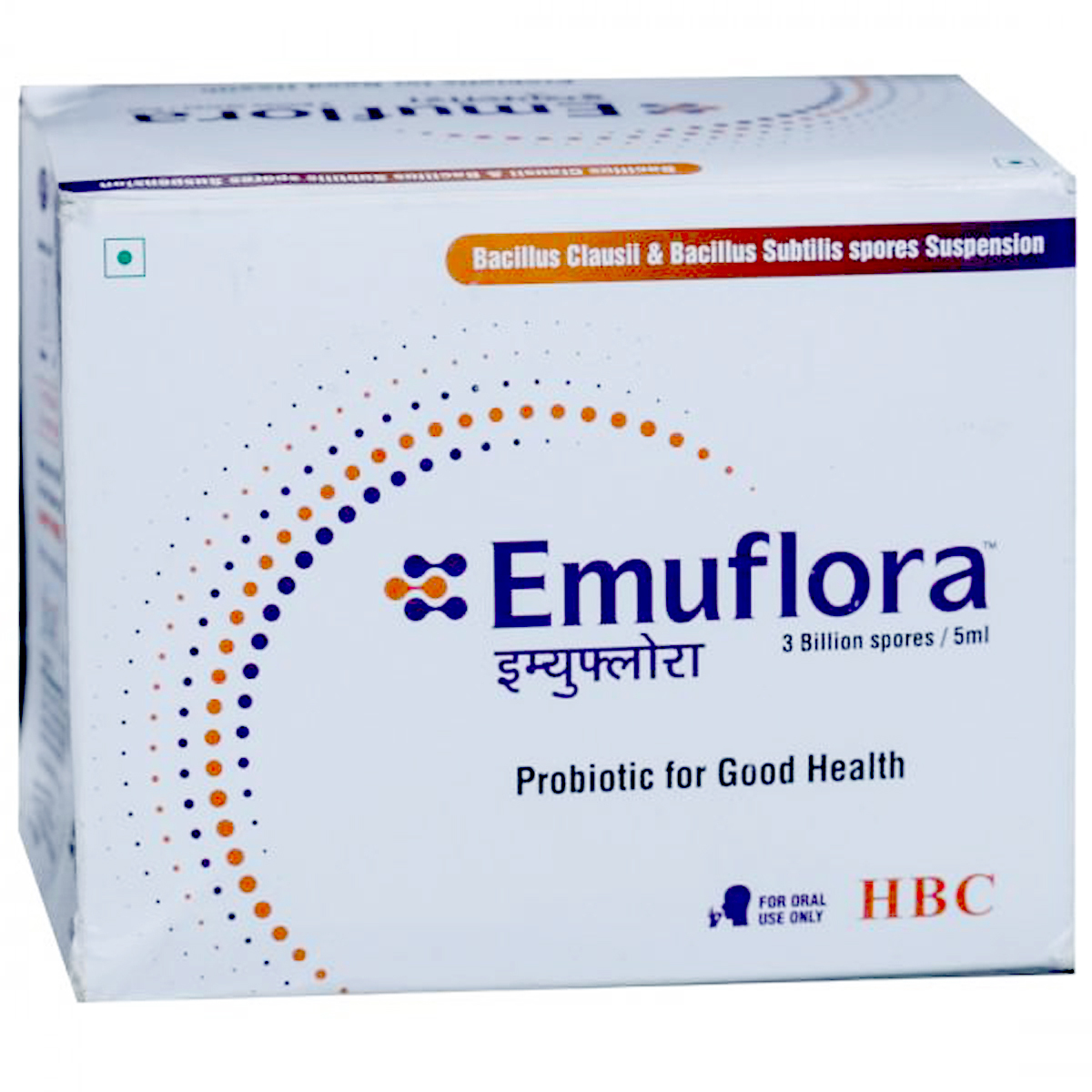 Buy Emuflora 3 B.Spores Sugar Free Suspension 5 x 5 ml Online