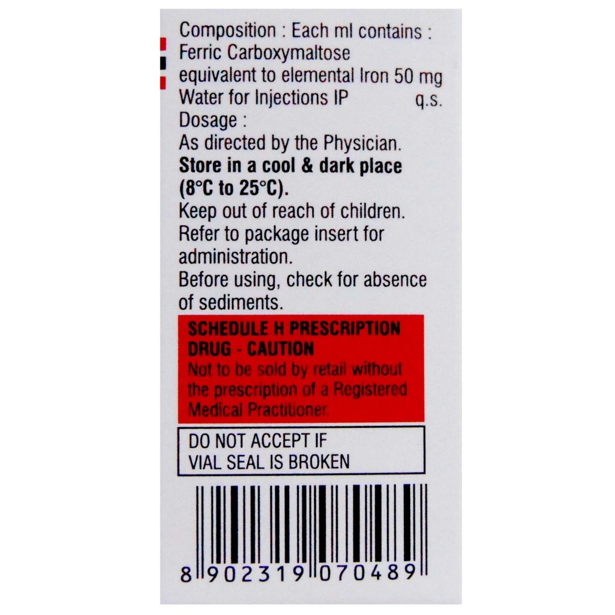 Encicarb Injection 10 ml, Pack of 1 Injection Encicarb Injection 10 ml, Pack of 1 Injection
