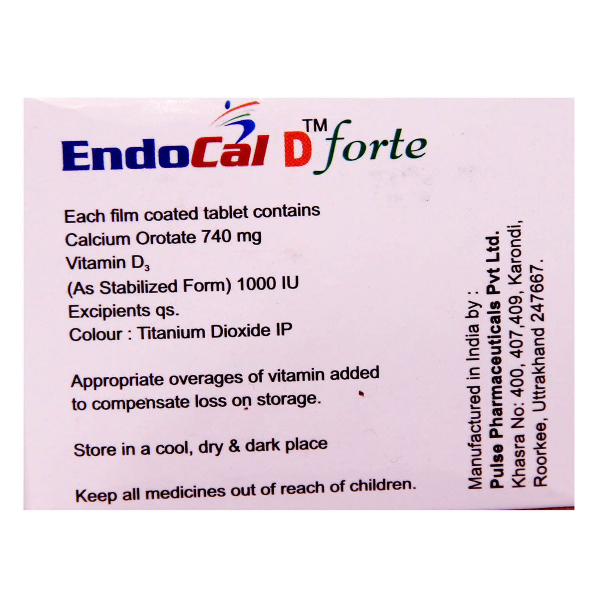Endocal D Forte Tablet 10's, Pack of 10 Endocal D Forte Tablet 10's, Pack of 10