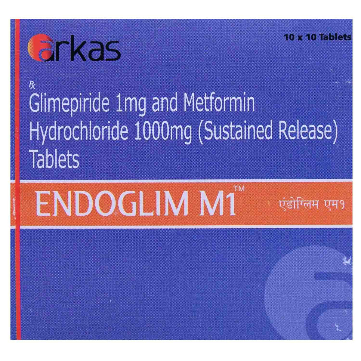 Endoglim M 1 Tablet 10's, Pack of 10 TABLETS Endoglim M 1 Tablet 10's, Pack of 10 TABLETS