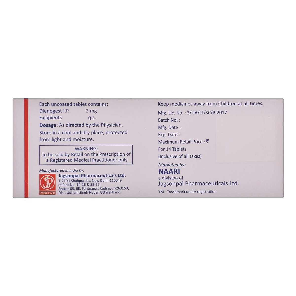 Endoreg Tablet 14's, Pack of 14 TABLETS Endoreg Tablet 14's, Pack of 14 TABLETS