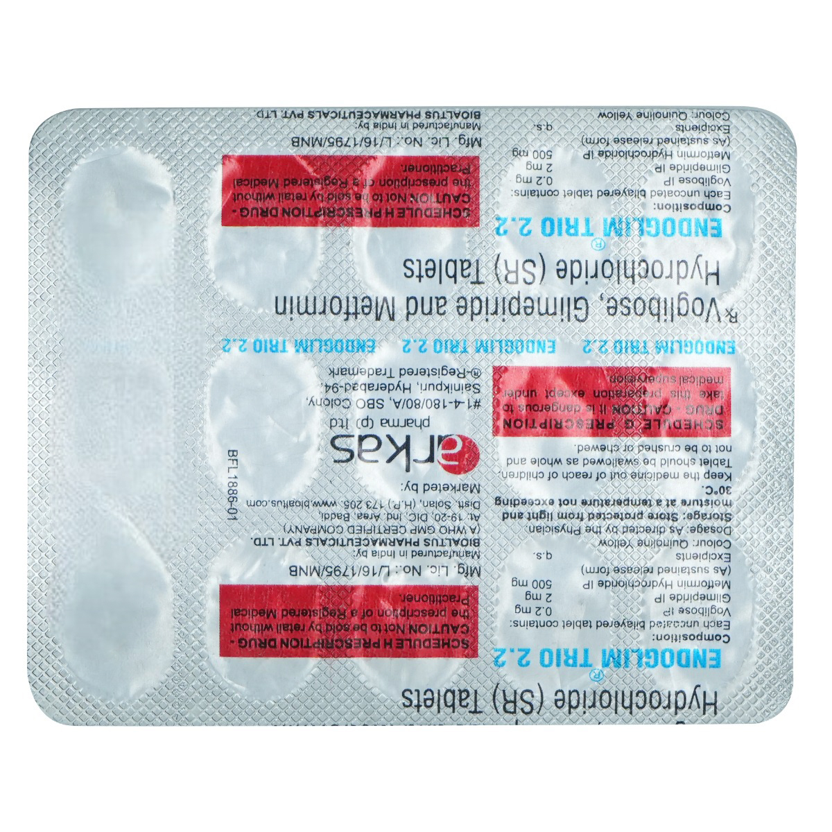 Endoglim Trio 2.2 Tablet 15's, Pack of 15 TabletS Endoglim Trio 2.2 Tablet 15's, Pack of 15 TabletS