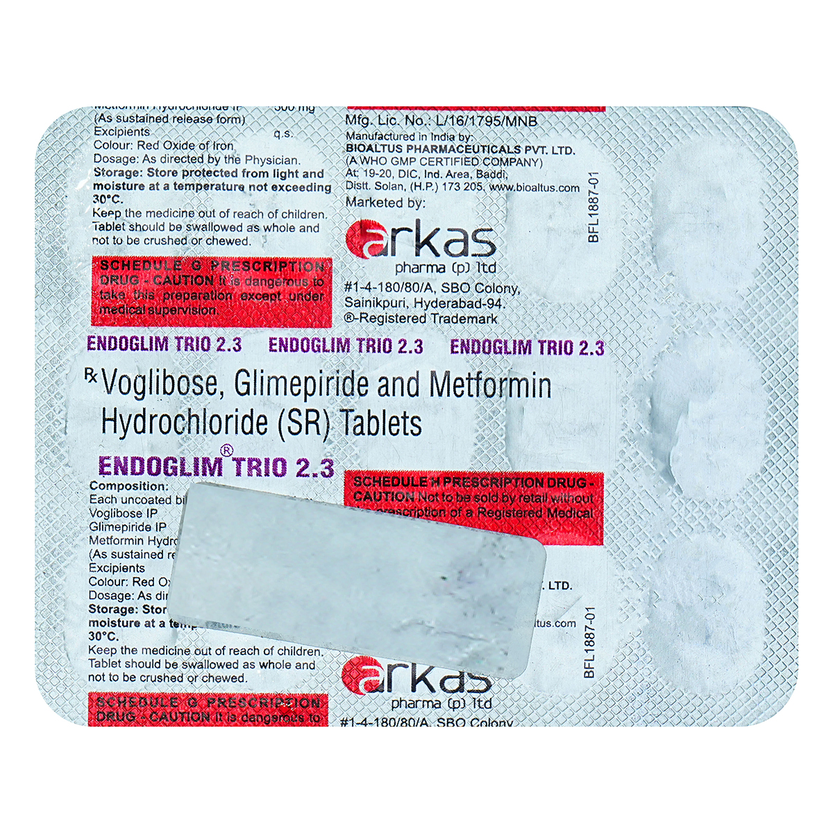 Endoglim Trio 2.3 Tablet 15's, Pack of 15 TabletS Endoglim Trio 2.3 Tablet 15's, Pack of 15 TabletS