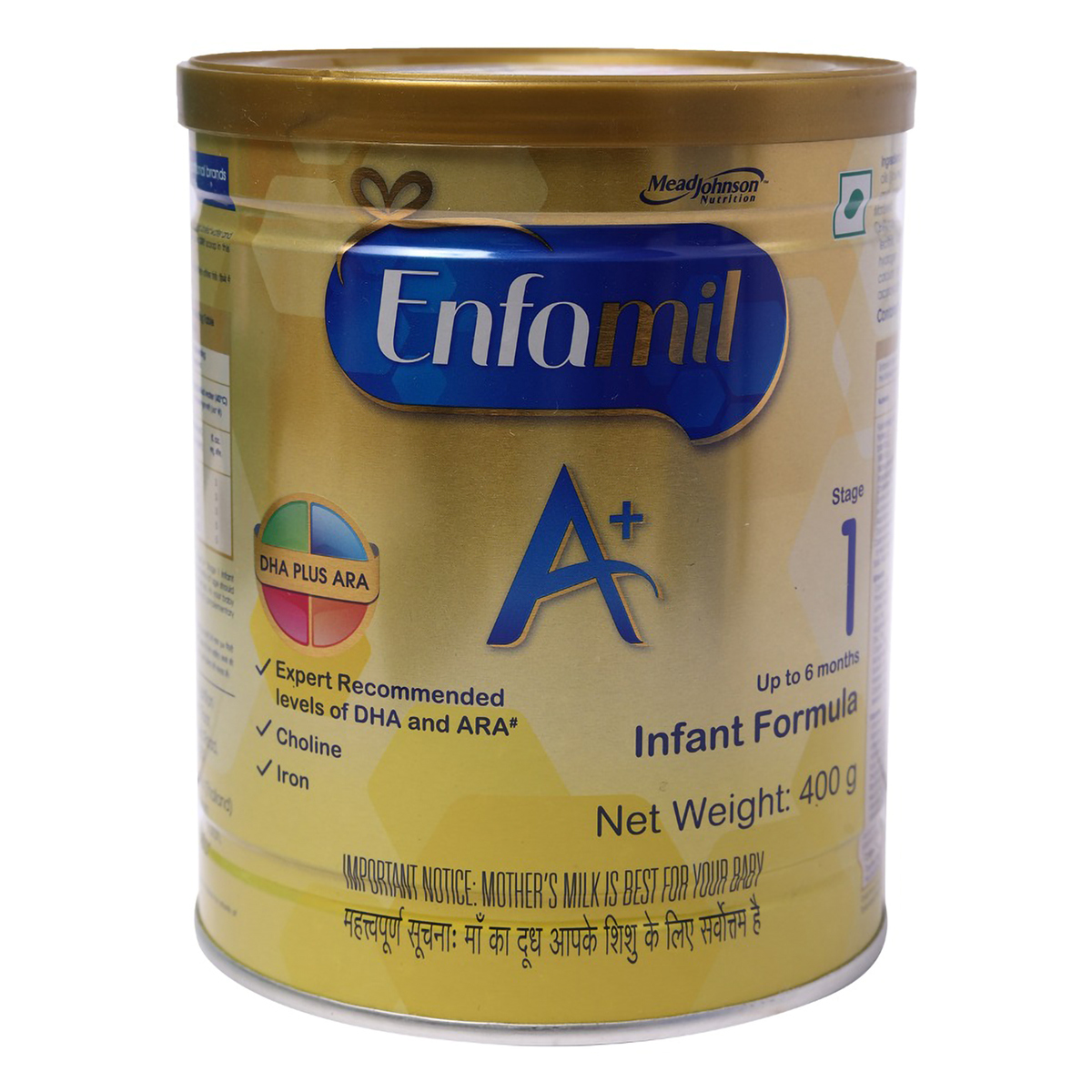 Enfamil A+ Infant Formula Stage 1 Powder, 400 gm, Pack of 1