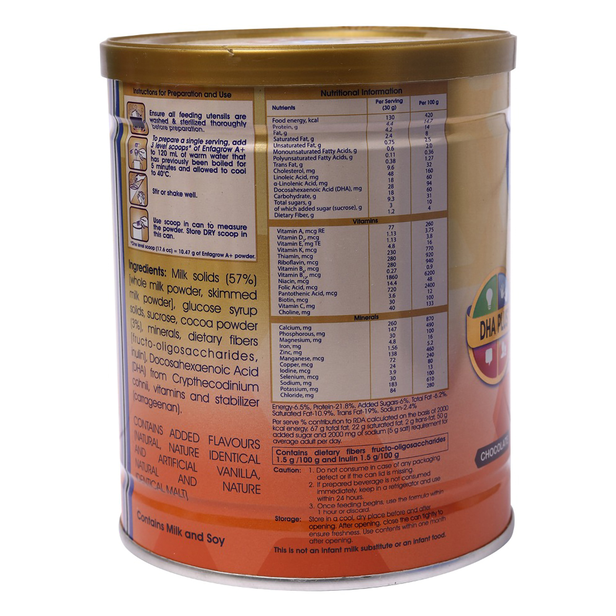 Enfagrow A+ Chocolate Flavour Nutrition Powder for Children 3 to 6 years, 400 gm Enfagrow A+ Chocolate Flavour Nutrition Powder for Children 3 to 6 years, 400 gm