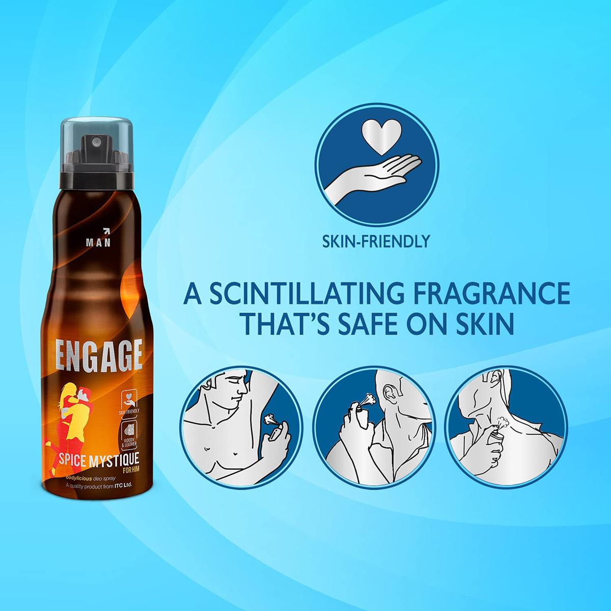 Engage Spice Mystique Bodylicious Deo Spray for Men, 150 ml, Pack of 1 Engage Spice Mystique Bodylicious Deo Spray for Men, 150 ml, Pack of 1