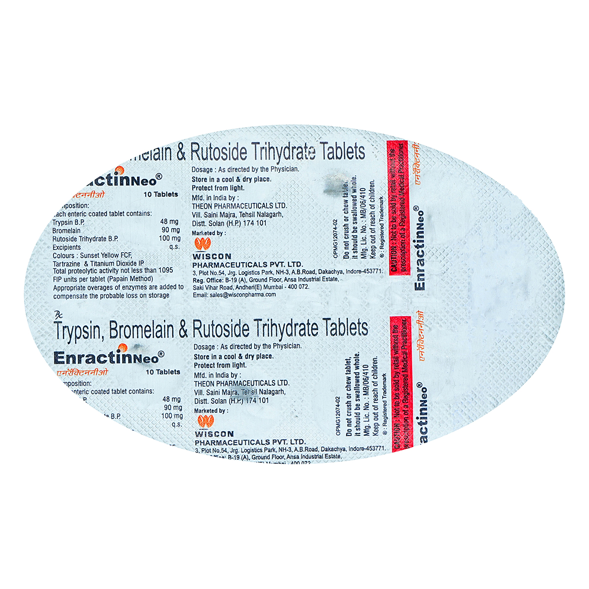 Enractin Neo Tablet 10's, Pack of 10 Enractin Neo Tablet 10's, Pack of 10