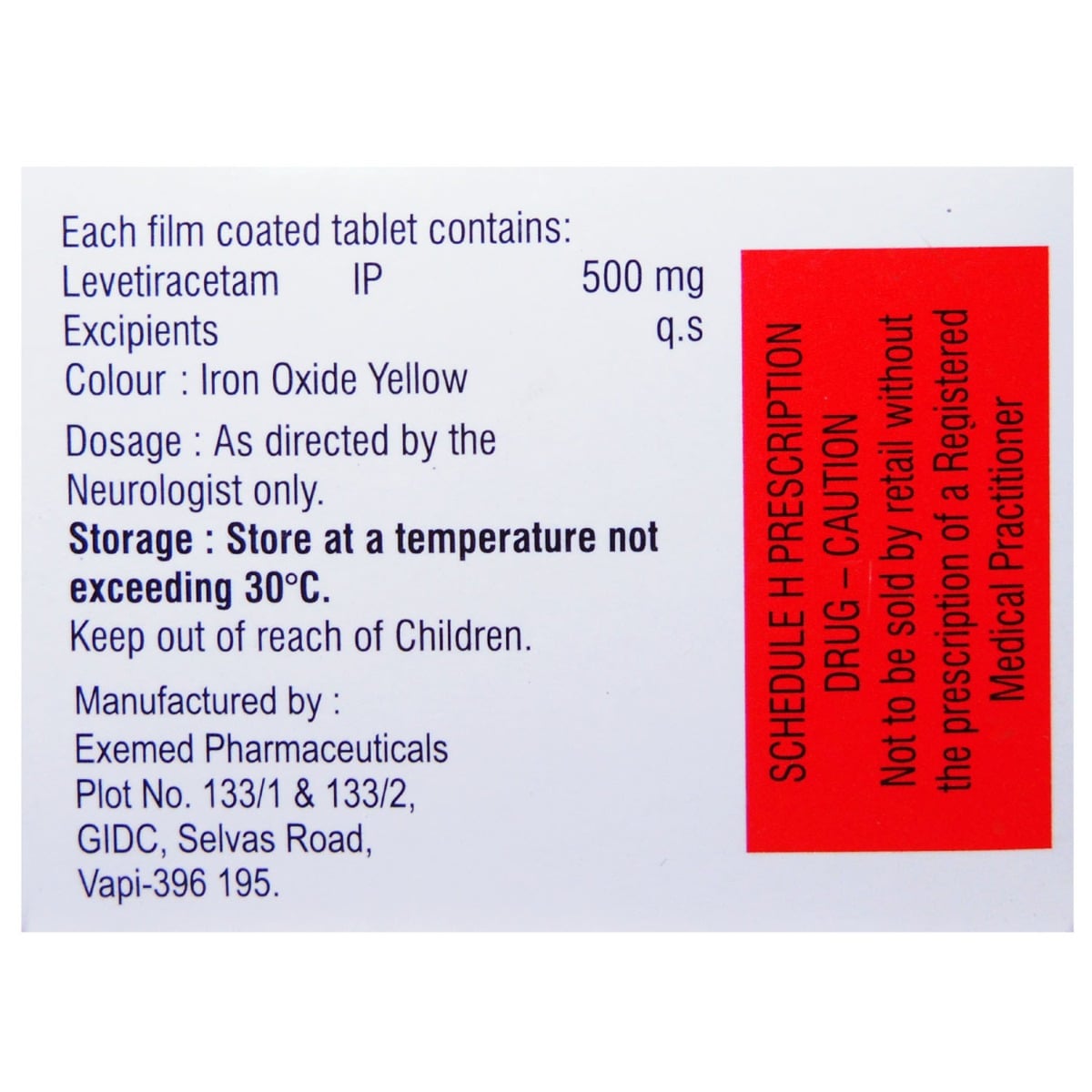 Epitra-500 Tablet 10's, Pack of 10 TABLETS Epitra-500 Tablet 10's, Pack of 10 TABLETS