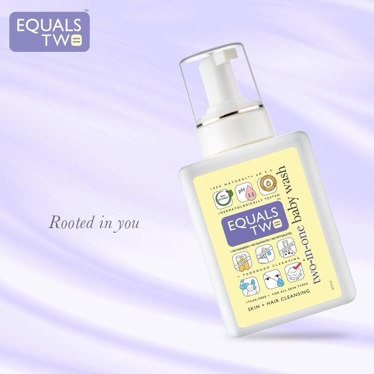 EQUALSTWO Two-In-One Baby Wash, 500 ml, Pack of 1 EQUALSTWO Two-In-One Baby Wash, 500 ml, Pack of 1