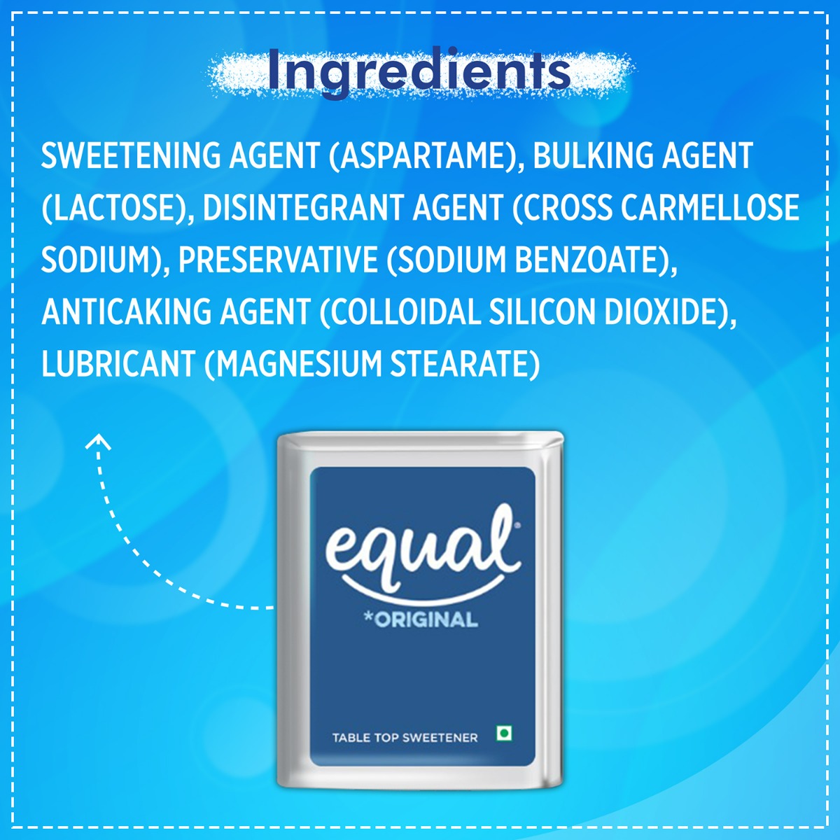 Equal Original Low Calorie Sweetener, 100 Tablets (Free 10 Tablets), Pack of 1 Equal Original Low Calorie Sweetener, 100 Tablets (Free 10 Tablets), Pack of 1