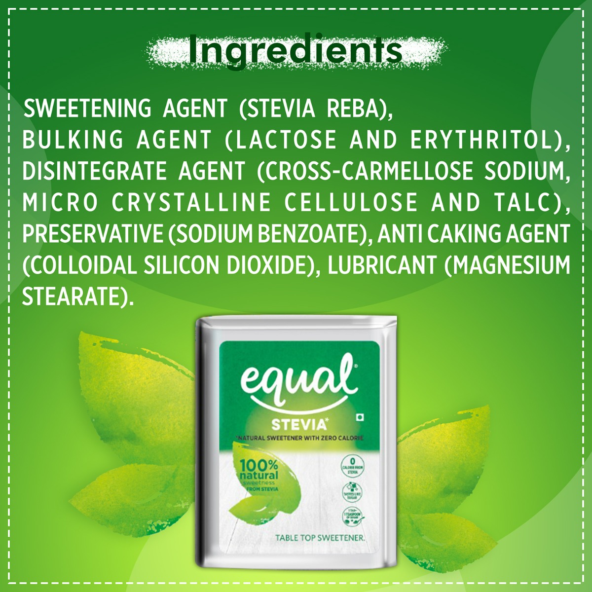 Equal Stevia Natural Sweetener, 300 Tablets, Pack of 1 Equal Stevia Natural Sweetener, 300 Tablets, Pack of 1