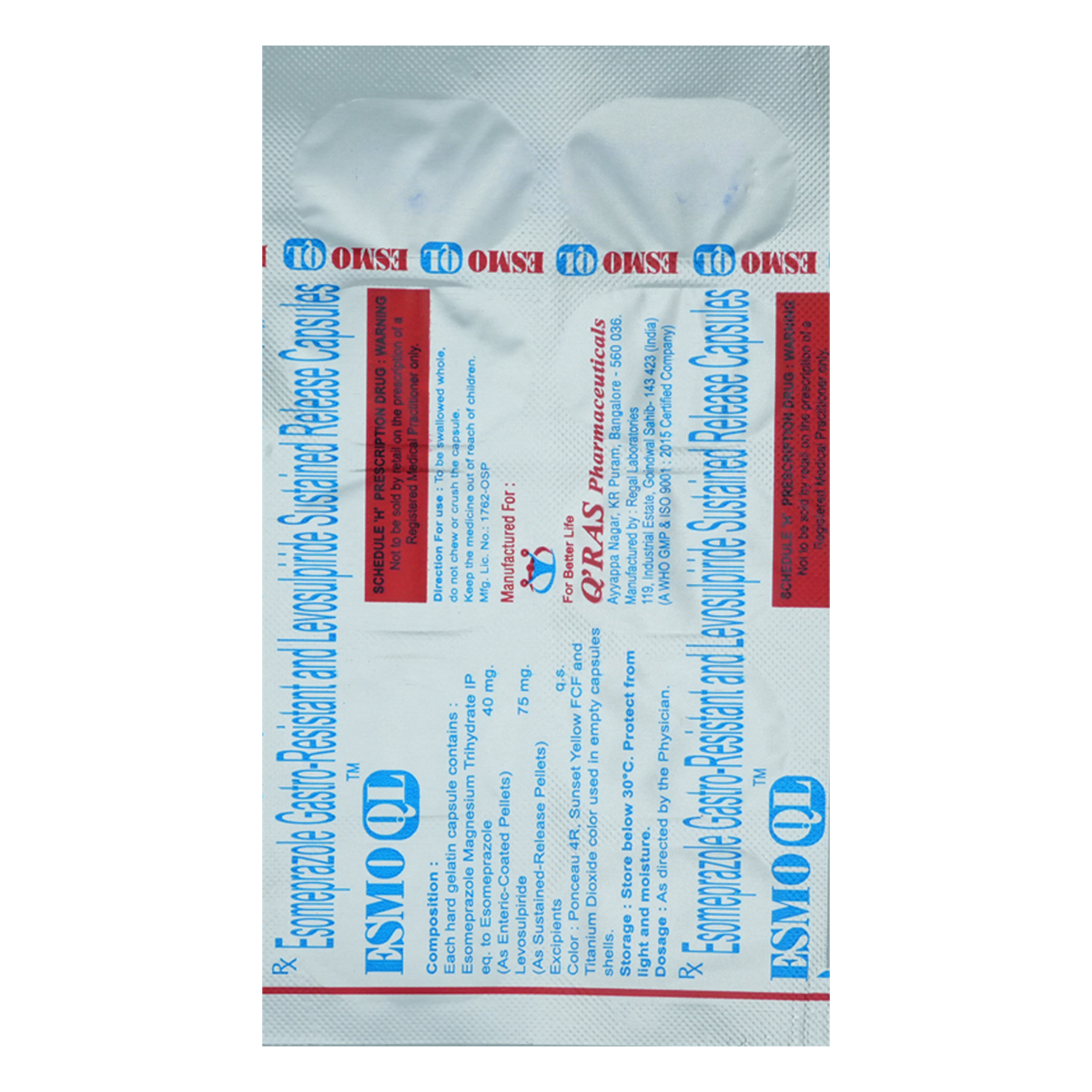 Esmo QL Capsule 10's, Pack of 10 CAPSULES Esmo QL Capsule 10's, Pack of 10 CAPSULES