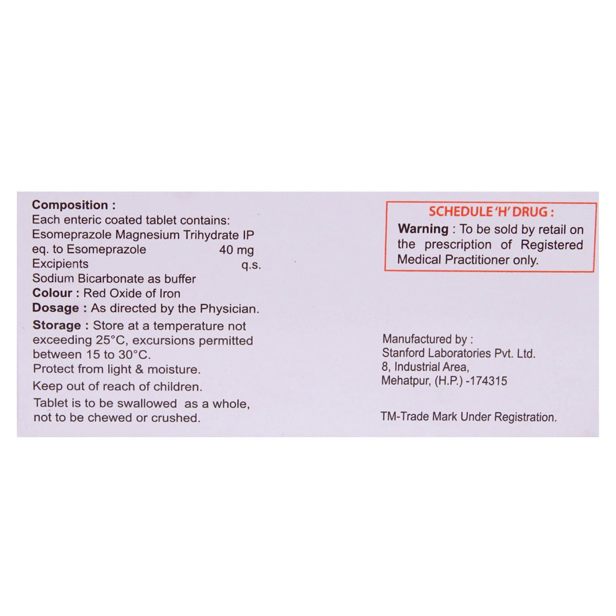 Esogress 40 Tablet 10's, Pack of 10 TABLETS Esogress 40 Tablet 10's, Pack of 10 TABLETS