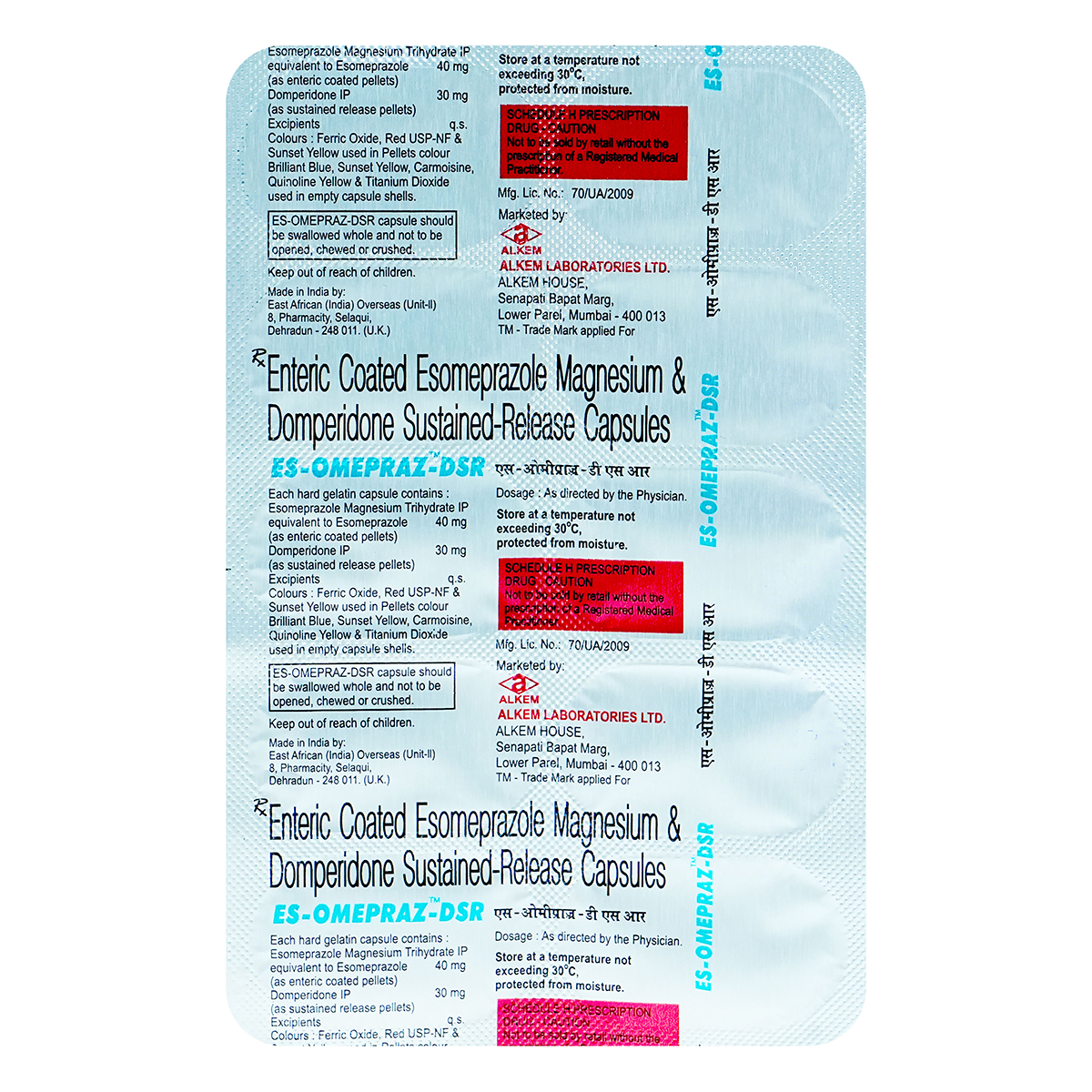 ES-Omepraz-DSR Capsule 10's, Pack of 10 CapsuleS ES-Omepraz-DSR Capsule 10's, Pack of 10 CapsuleS