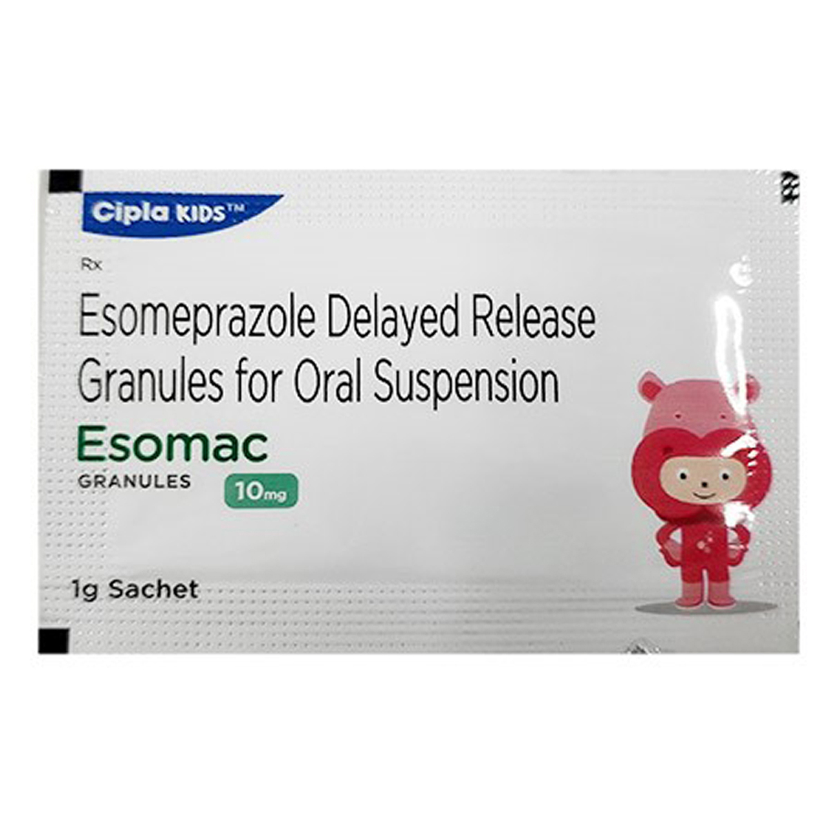 Esomac 10 mg Granules 1 gm, Pack of 1 Granules Esomac 10 mg Granules 1 gm, Pack of 1 Granules