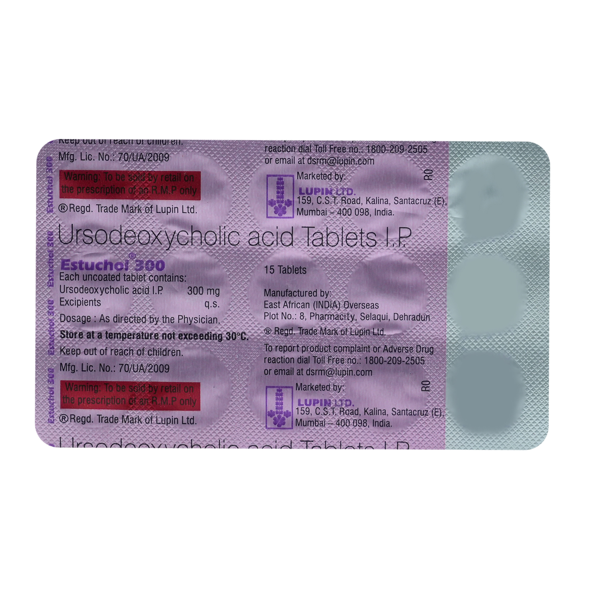 Estuchol 300 Tablet 15's, Pack of 15 TabletS Estuchol 300 Tablet 15's, Pack of 15 TabletS