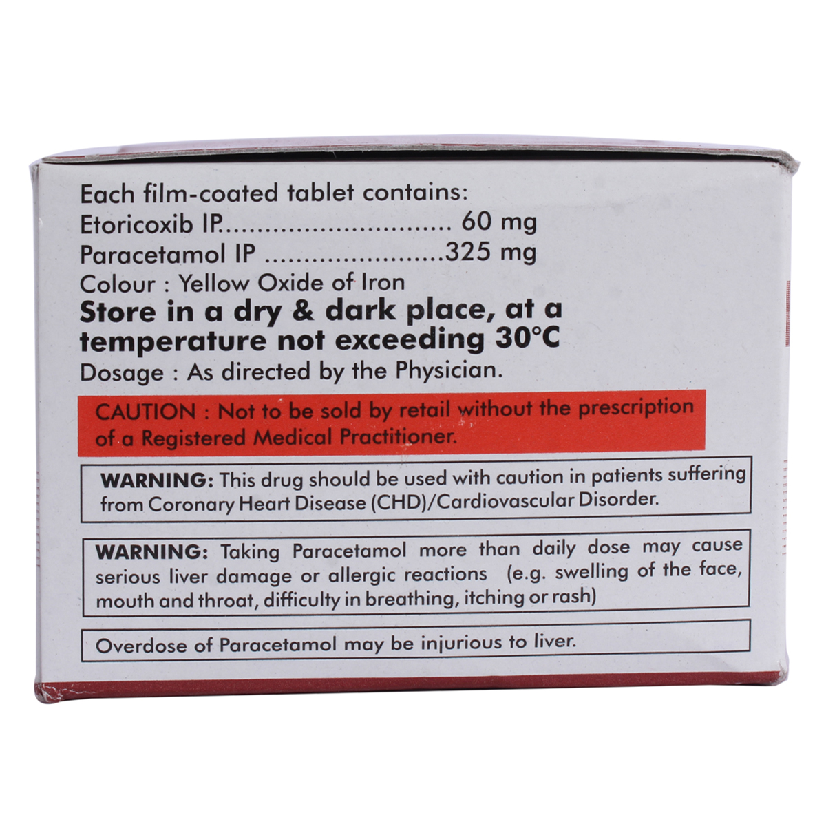 Etorica P Tablet 10's, Pack of 10 TabletS Etorica P Tablet 10's, Pack of 10 TabletS