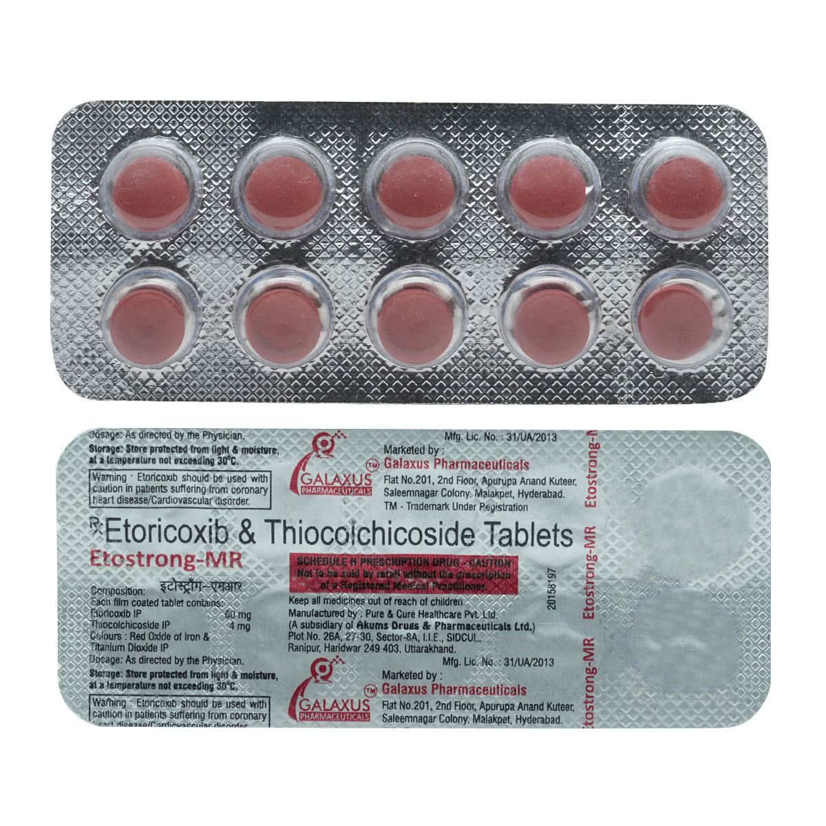 Etostrong-MR 60/4 Tablet 10's, Pack of 10 TABLETS Etostrong-MR 60/4 Tablet 10's, Pack of 10 TABLETS